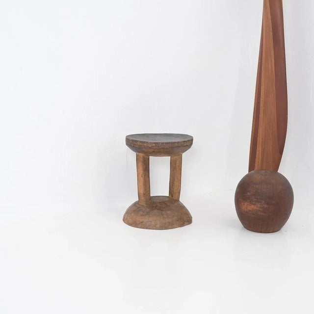 Vintage African Tribal Stool, 1950s For Sale - Image 4 of 17