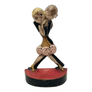1920s Hubley 'Charleston Dancers' Doorstop by Anne Harriet Fish
