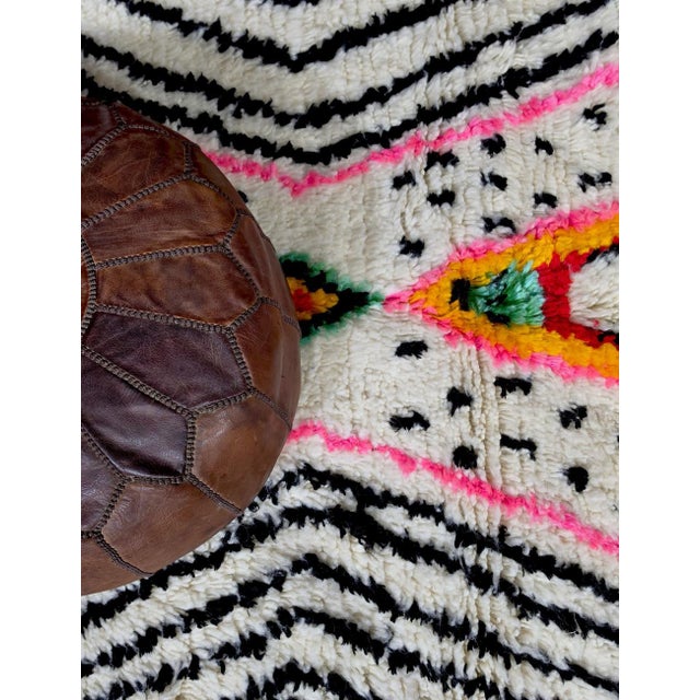 Textile Small Moroccan Azilal Rug - 6.6 X 4.9 Ft For Sale - Image 7 of 7