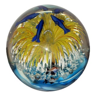 Murano Glass Paperweight, 1950 For Sale
