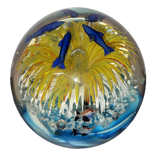 Murano Glass Paperweight, 1950 For Sale