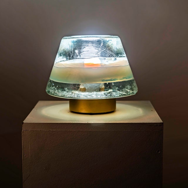 Murano Glass and Bronze Table Lamp by Renato Toso and Roberto Pamio, 1970s For Sale - Image 13 of 18