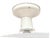 Semi Flush 1930s Ceiling Light With a Pink Glass Bowl Antique White Painted Fixture For Sale In Los Angeles - Image 6 of 6