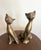Mid-Century Modern Vintage Mid-Century Modern Brass Cat Sculptures – Pair – Made in Korea For Sale - Image 3 of 12