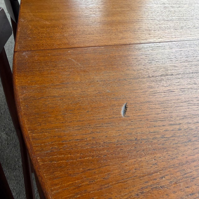 Wood Hans Olsen Danish Teak Dining Set For Sale - Image 7 of 12