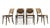 Brown Vintage Bentwood Chairs, 1970s, Set of 4 For Sale - Image 8 of 8