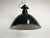 Black East German Black Enamel Factory Light by LBD Veb Leuchtenbau, Dresden, 1950s For Sale - Image 8 of 16