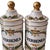 White Mid 20th Century French Provence Style Carlin Comforts Pair of Apothecary Jars For Sale - Image 8 of 11
