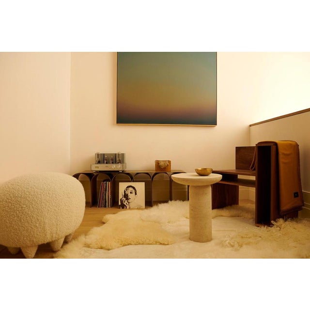 Marble Side Table Sculpted by Frederic Saulou For Sale - Image 12 of 16