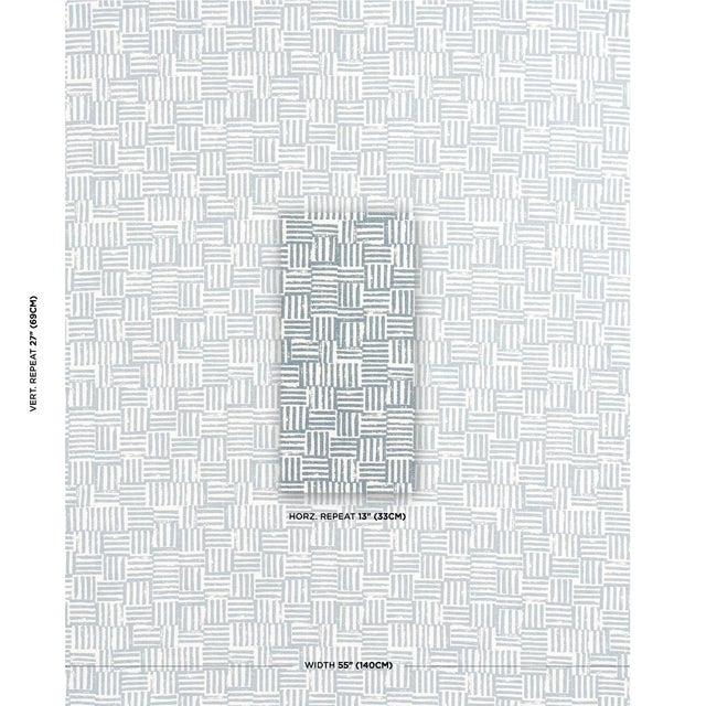 This patchwork pattern is reminiscent of Caroline Hurley’s stitched paintings and pairs well with our block-printed...