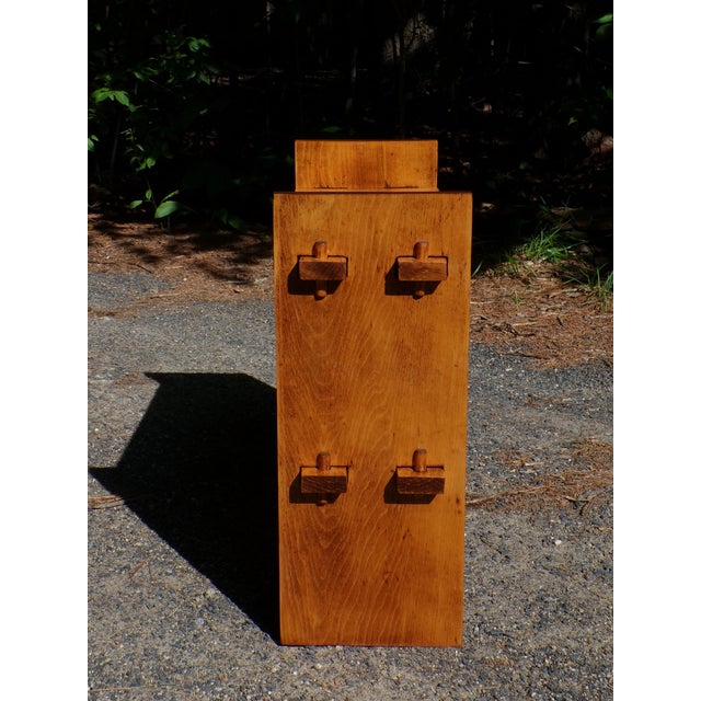 Vintage Arts & Crafts Style Low Bookcase Shoe Rack Open Shelf For Sale - Image 11 of 16