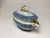 English Antique Royal Worcester Blue White and Gold Sauce Tureen With Elephant Handles For Sale - Image 3 of 8