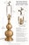 Metal Antique Chinoiserie Brass Double-Gourd Lamps With Taupe Pagoda Shades, Pair For Sale - Image 7 of 7