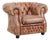 English-Style Chesterfield Club Chair in Cowhide Leather For Sale