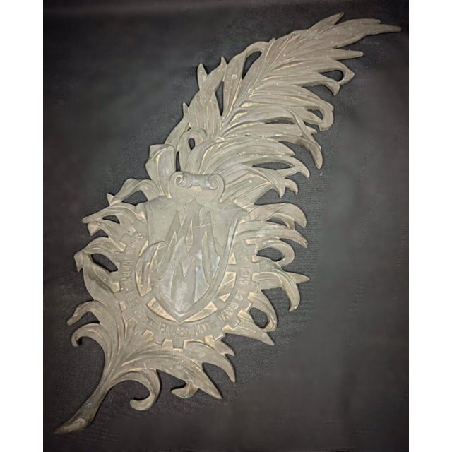 This exceptional antique bronze plaque, dating from the 19th century, is a rare and significant piece associated with the...