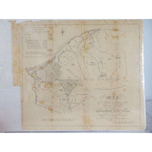 Antique 19th Century Map Lot of 4 ~ Arizona, Louisiana, New York ~ Pre-Statehood For Sale - Image 10 of 14