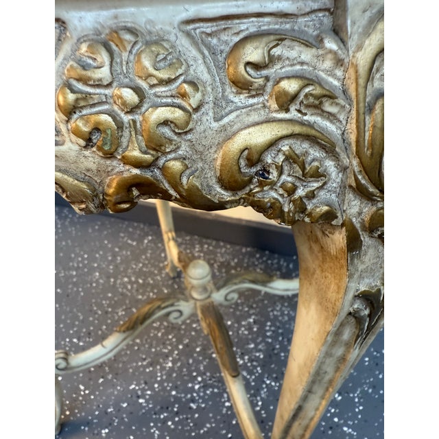 Late 19th Century Louis XVI Style Marble Top Side Table For Sale - Image 4 of 12