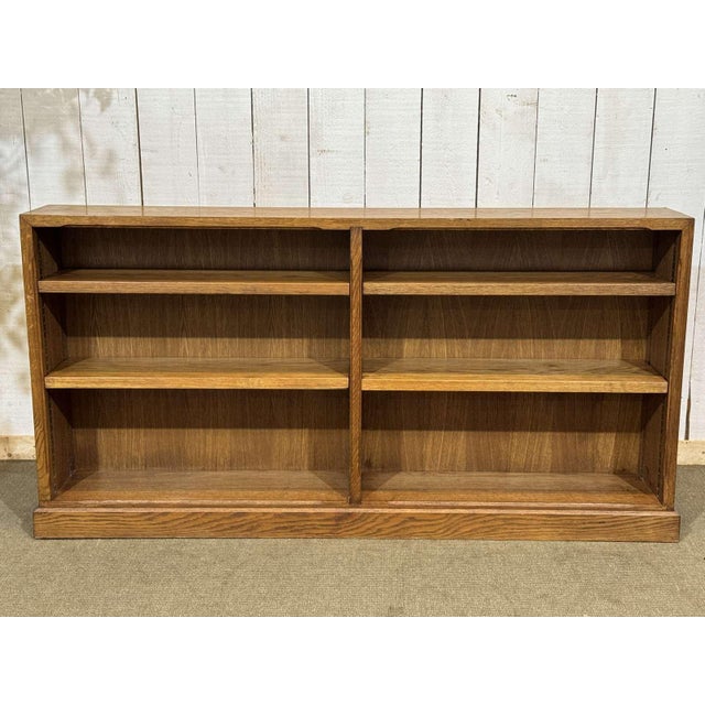 Vintage English Oak Bookcase, 1980s For Sale - Image 17 of 17