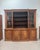Large English Bookcase in Walnut and Mahogany For Sale - Image 3 of 18