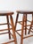 Vintage Wood Farmhouse Stools Set of 4 For Sale - Image 12 of 14