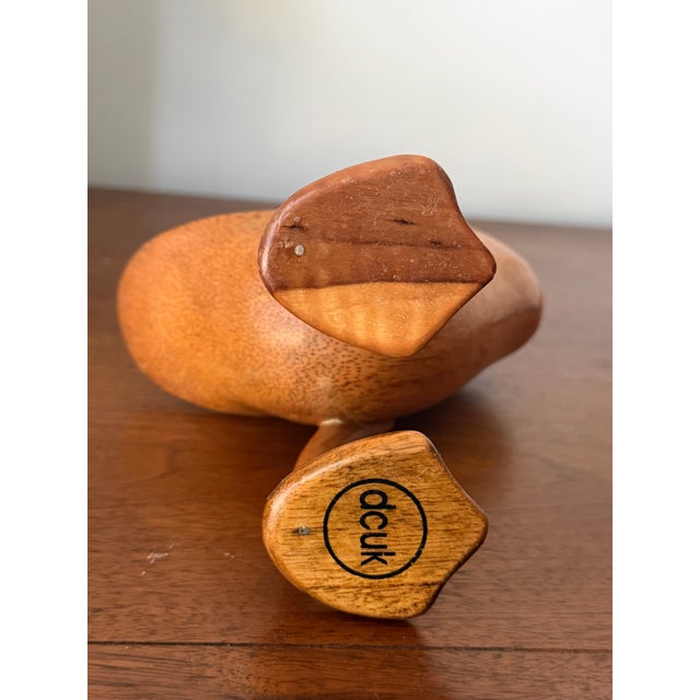 Mid 20th Century Duck Hand-Carved Natural Wooden Duck Sculpture – Organic Modern Folk Art Figurine, Sustainable Bamboo Root Decor For Sale - Image 17 of 17