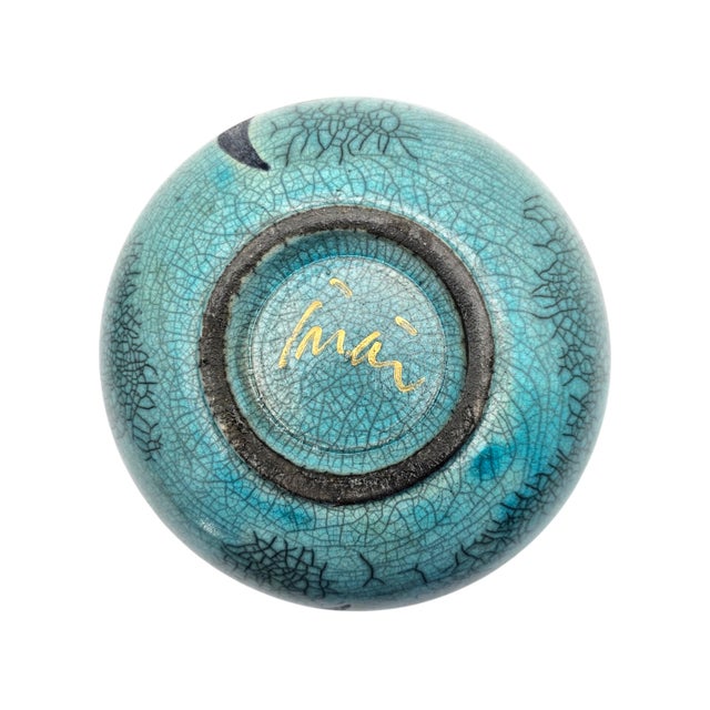 Joy Imai Studio Ikebana Ceramic Bowl, Palo Alto, 7.5" For Sale - Image 9 of 12