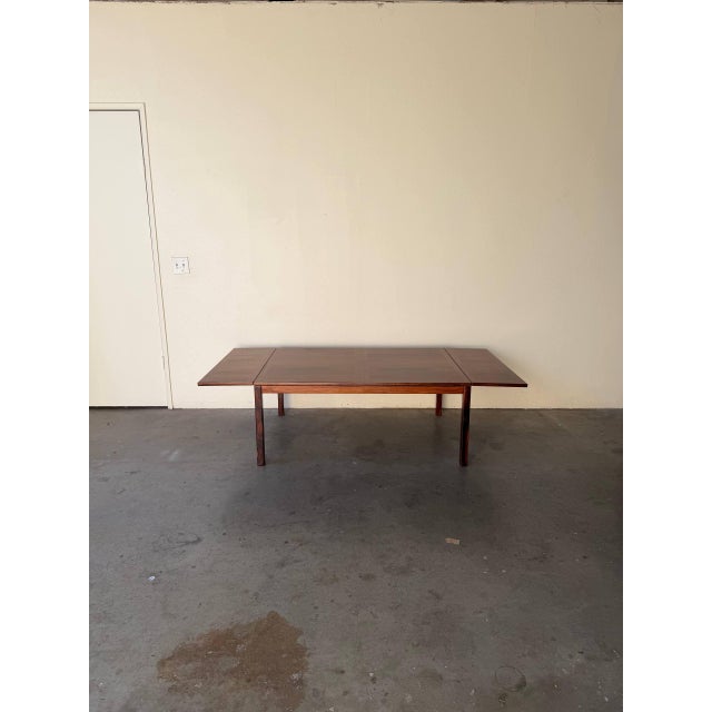 Vintage Danish Mid-Century Modern Rosewood Drop-Leaf Coffee Table 1960s For Sale - Image 4 of 10