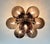 21st Century Blossom Satin Nickel Smoky Globe Flush Mount by Fabio LTD For Sale - Image 6 of 7