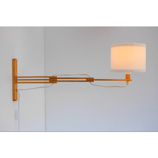 1970s Mid-Century Modern Scandinavian Accordion Wall Lamp from Ikea, 1970s For Sale - Image 5 of 15