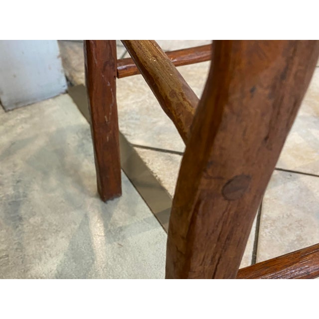 Vintage High Bar Stools in Wood, 1950s, Set of 3 For Sale - Image 6 of 18