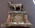 Antique Metal Deer Clock - Decorative Vintage Timepiece For Sale - Image 9 of 14