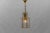 Mid-Century Modern Art Deco Cut Glass Pendant Lamp in Brass, Austria, 1940s For Sale - Image 3 of 10