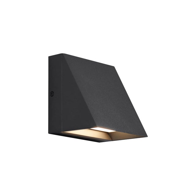 Contemporary Visual Comfort Modern Pitch Single Outdoor Wall LED Black For Sale - Image 3 of 3