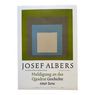 Josef Albers (1888–1976), Study for Homage to the Square: Vernal, 1957, Exhibition Poster, 2022 For Sale