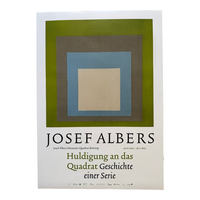 Josef Albers (1888–1976), Study for Homage to the Square: Vernal, 1957, Exhibition Poster, 2022 For Sale