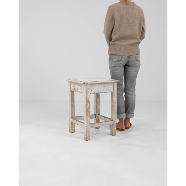 Early 20th Century Central European Wood Patinated Stool For Sale - Image 18 of 18