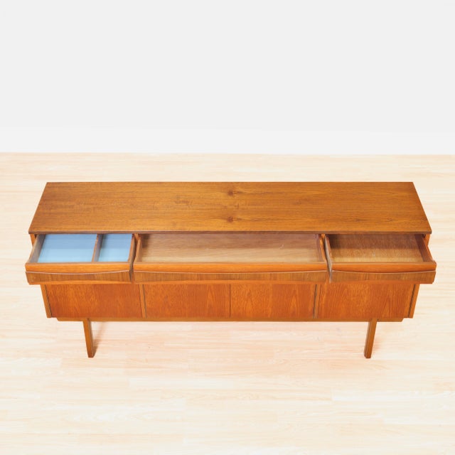 Mid Century Teak Credenza by Linden Furniture For Sale - Image 9 of 11
