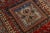 Red Red Vintage Caucasian Kazak Wool Rug With Geometric Pattern For Sale - Image 8 of 8