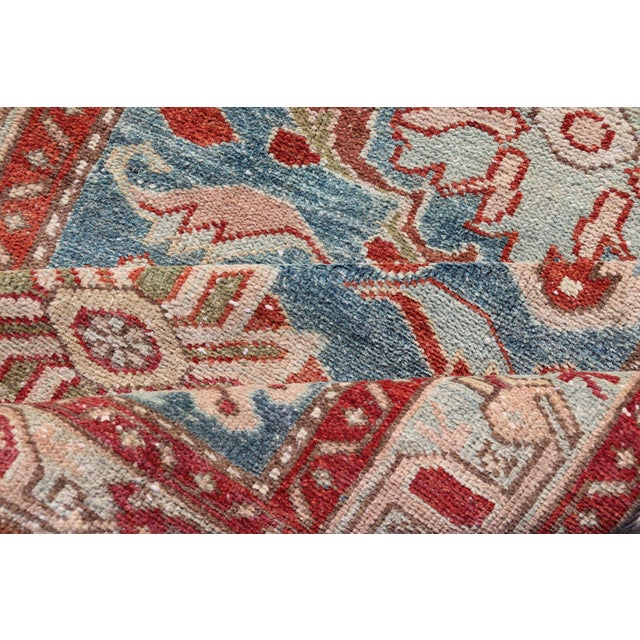 Antique 1920s Persian Hamadan Rug - 3'1" X 6'3" For Sale - Image 10 of 11