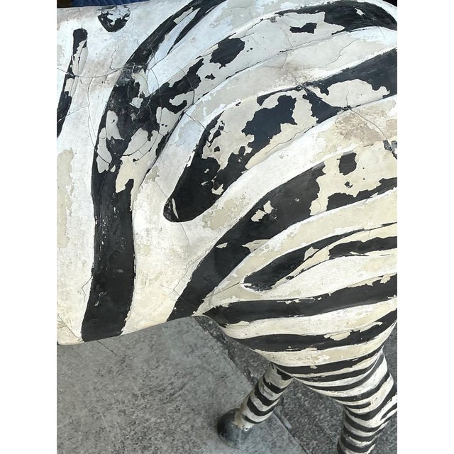 Late 20th Century Vintage Life Size Baby Zebra For Sale - Image 5 of 15