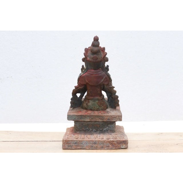 Himalayan Enlightenment, Metal Buddha Figure For Sale - Image 9 of 10
