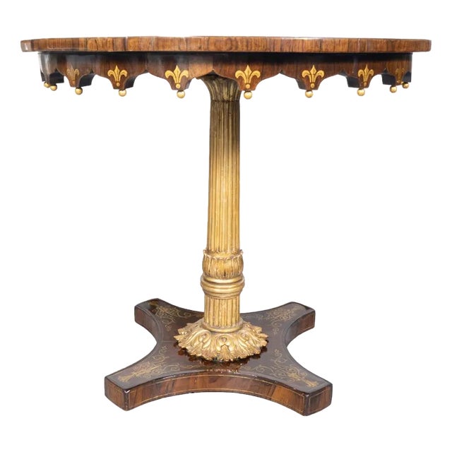 Charles X Rosewood and Giltwood Table For Sale