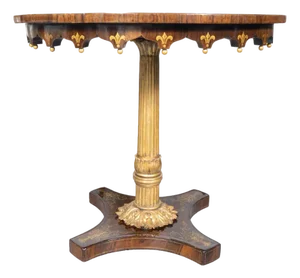 Charles X Rosewood and Giltwood Table