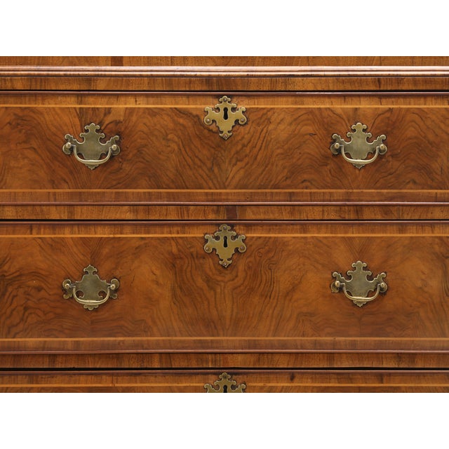 Antique English Chest on Chest, Burl Walnut, 1880s For Sale - Image 10 of 15