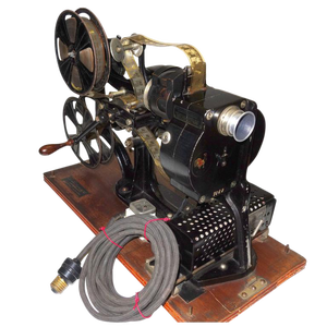 1918 Pathe 28mm Hand Crank Movie Projector as Sculpture