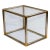 Brass Vintage Chrome and Brass End Table in the Style of Karl Springer For Sale - Image 8 of 8