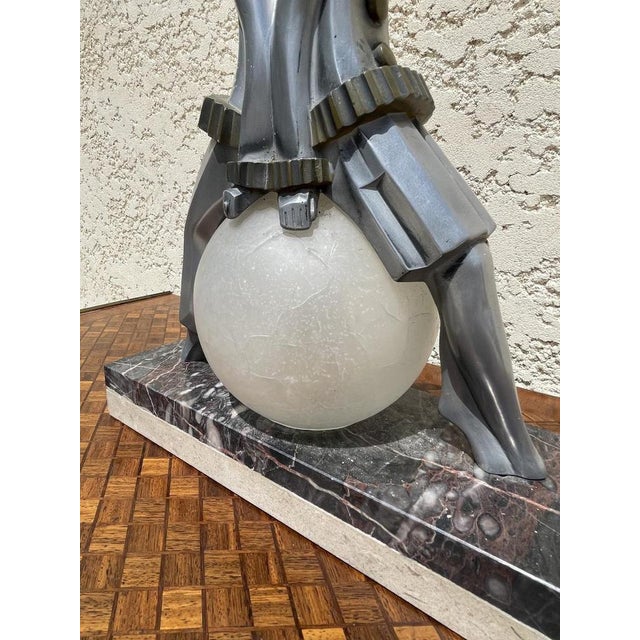 Art Deco Lamp from Pierrot and Pierrette For Sale - Image 6 of 13
