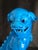 Mid-Century Vintage Turquoise Blue Foo Dogs. Matching Pair For Sale - Image 9 of 12