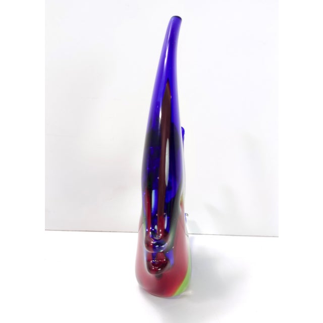 Blue Vintage Murano Glass Fish Decorative Figure by La Murrina, 1980s For Sale - Image 8 of 13