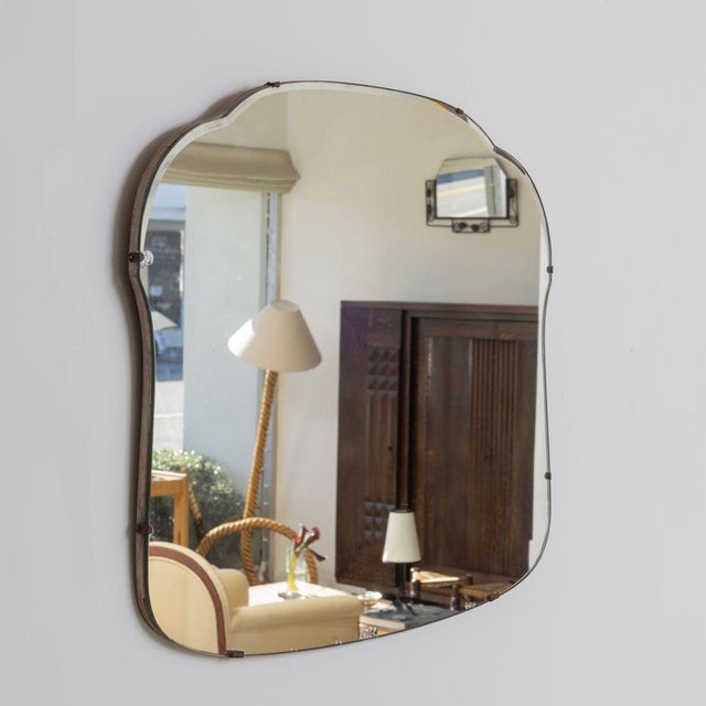 1930s French Art Deco Mirror For Sale - Image 4 of 9